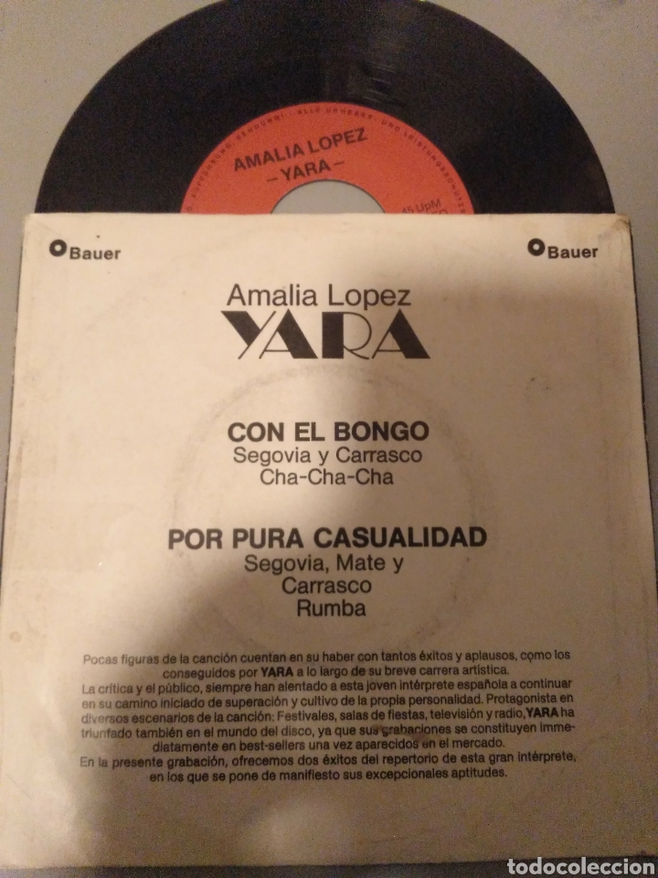 Discos de vinilo: Amalia L&oacute;pez yara - Foto 2