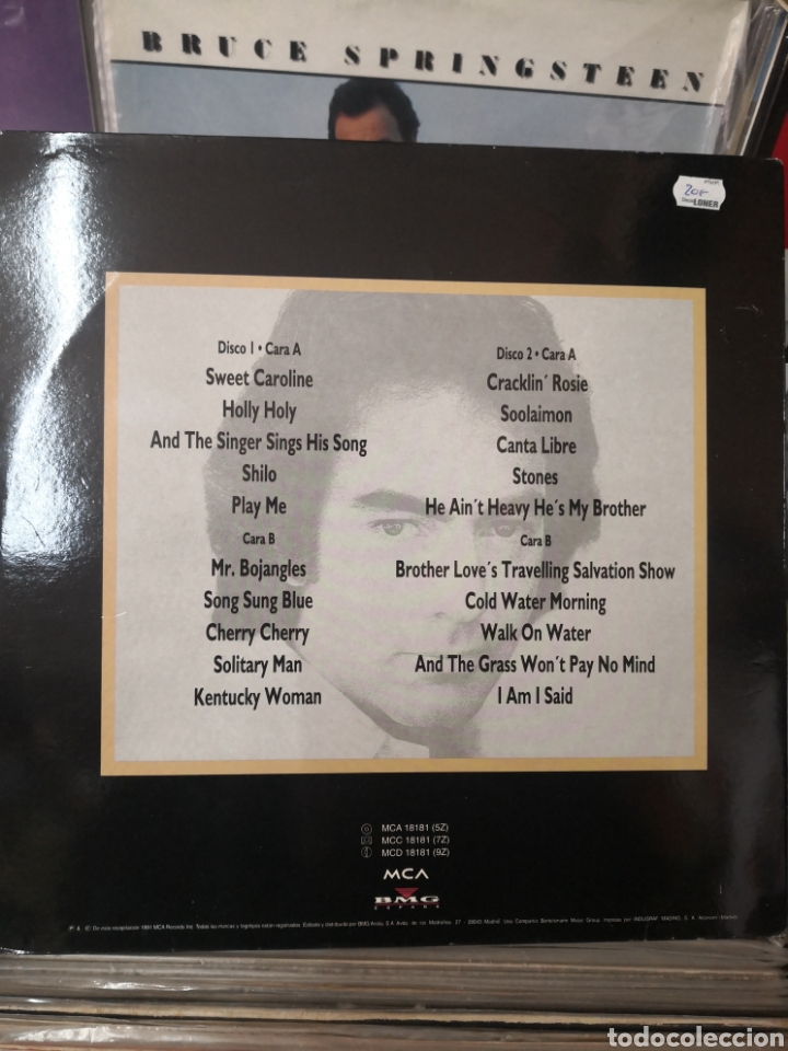 Discos de vinilo: Neil Diamond 20 Diamond hits 2 lps - Foto 2
