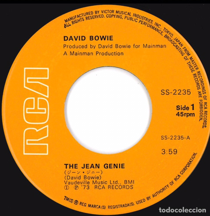 Discos de vinilo: David Bowie Starman single Japon - Foto 3