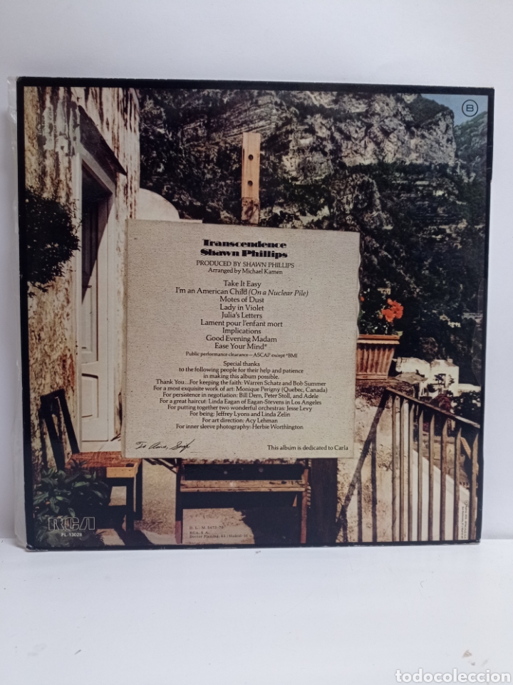 Discos de vinilo: SHAWN PHILLIPS, TRANSCENDENCE (SPAIN 1979) - Foto 2