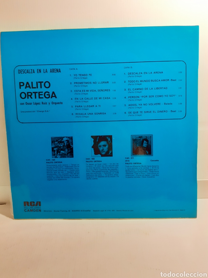 Discos de vinilo: DISCO LP DESCALZA EN LA ARENA - Foto 2