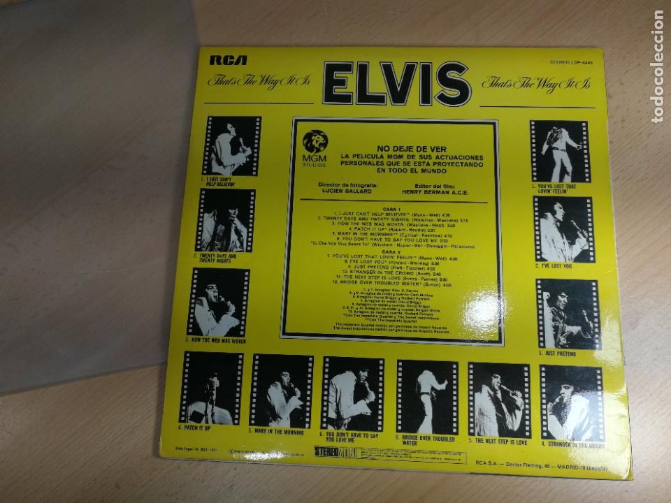 Discos de vinilo: DISCO LP DE ELVIS PRESLEY MUY BUENO - Foto 5
