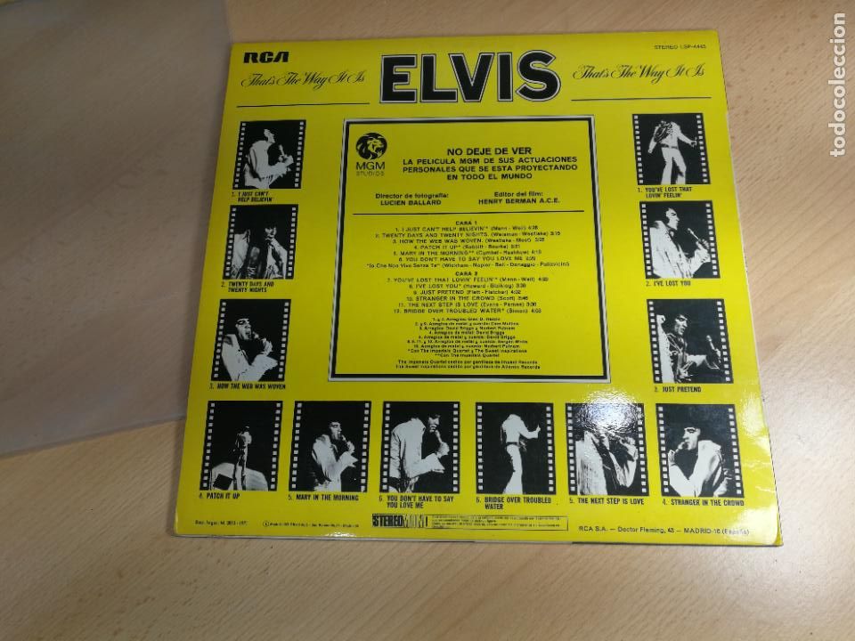Discos de vinilo: DISCO LP DE ELVIS PRESLEY MUY BUENO - Foto 7