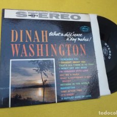 Dischi in vinile: LP DINAH WASHINGTON - WHAT A DIFF'RENCE A DAY MAKES! - US - SR 60158 (EX/VG++). Lote 246286480