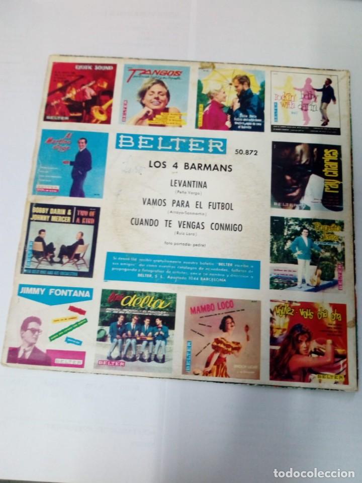 Discos de vinilo: LOS 4 BARMANS-LEVANTINA - Foto 2