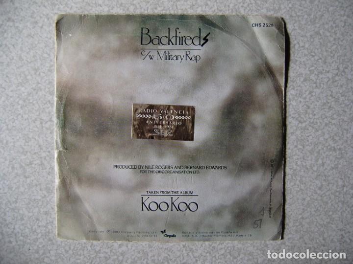 Discos de vinilo: DEBBIE HARRY.BACKFIELDS-MILITARY RAP.....PEDIDO MINIMO 5&euro; - Foto 2