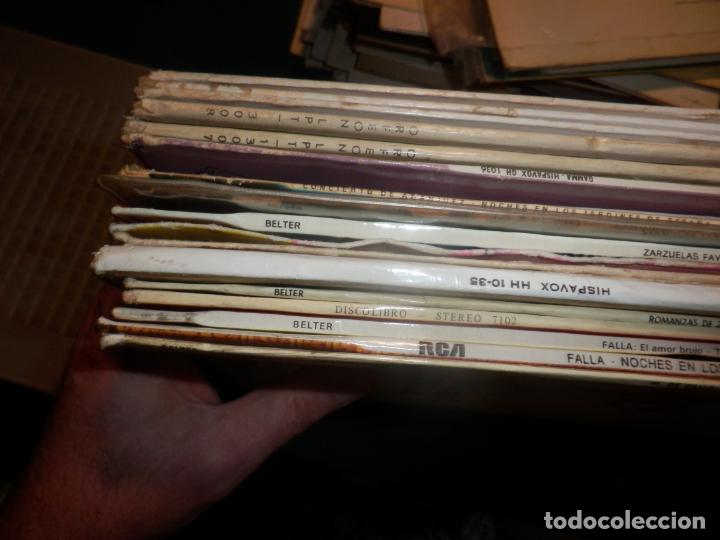 Discos de vinilo: LOTE 18 LP'S -MANUEL DE FALLA-ZARZUELAS-SOROZABAL-BOHEMIOS-LA DEL MANOJO DE ROSAS-LA DOLOROSA...)