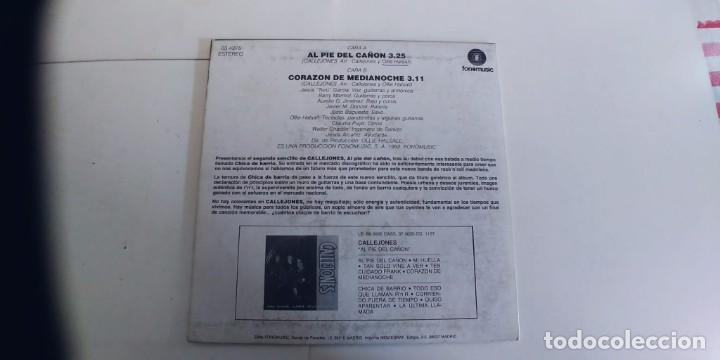 Discos de vinilo: CALLEJONES-SINGLE AL PIE DEL CA&Ntilde;ON - Foto 2
