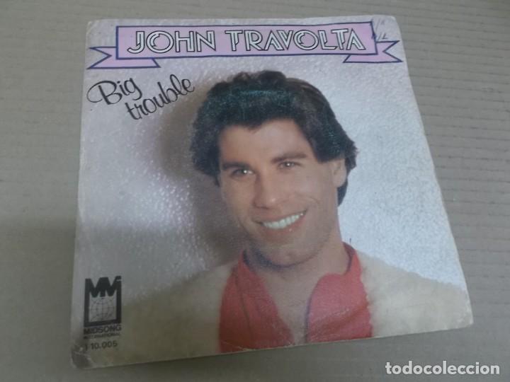 Discos de vinilo: JOHN TRAVOLTA (SN) BIG TROUBLE A&Ntilde;O 1979 - Foto 1