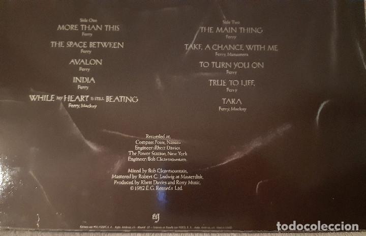 Discos de vinilo: ROXY MUSIC - AVALON - LP - A&Ntilde;O 1982 - Foto 7
