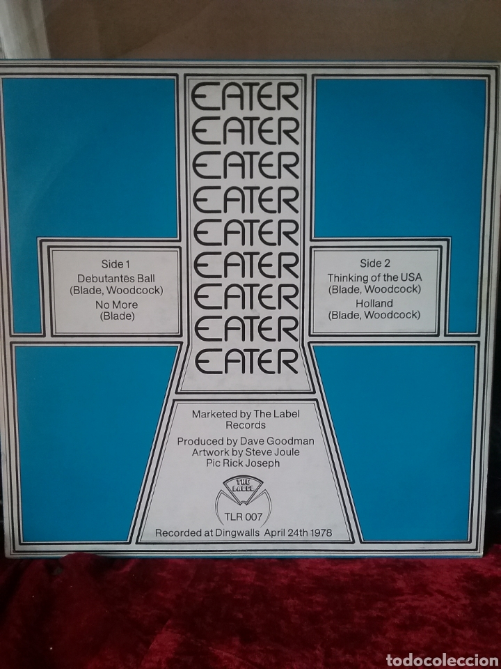 Discos de vinilo: EATER 1978 12&rdquo; Ep The Label Records - Foto 1