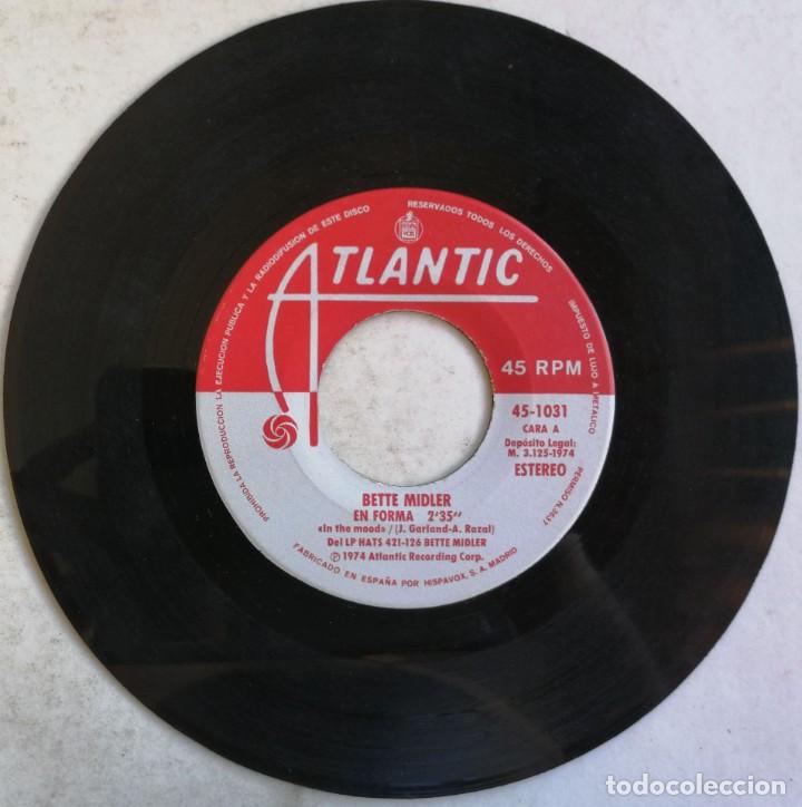 Discos de vinilo: Bette Midler. En Forma, Atlantic 45-1031 - Foto 5
