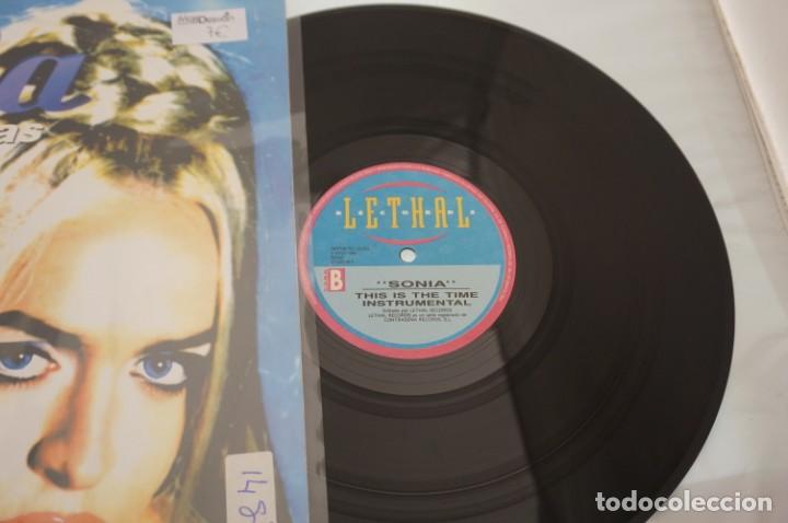 Discos de vinilo: VINILO 12&acute;&acute; - LP - SONIA - NO PUEDO MAS / LETHAL - Foto 2