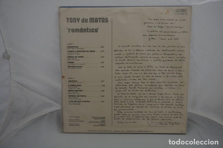 Discos de vinilo: VINILO 12&acute;&acute; - LP - TONY DE MATOS - ROMANTICO / ORFEU - Foto 3