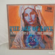 Discos de vinilo: VINILO 12´´ - LP - THE AGE OF LOVE - REMIXED BY JAM & SPOON - MARC ANDREWS / BLANCO Y NEGRO. Lote 310228633