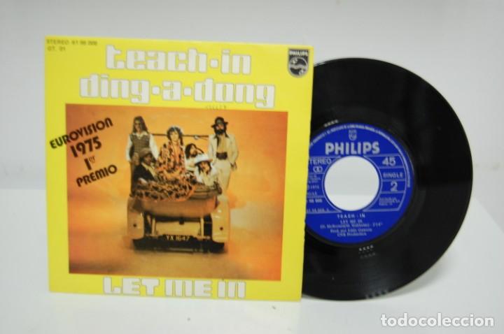 Discos de vinilo: TEACH-IN DING-A-DONG LET ME IN - Foto 2