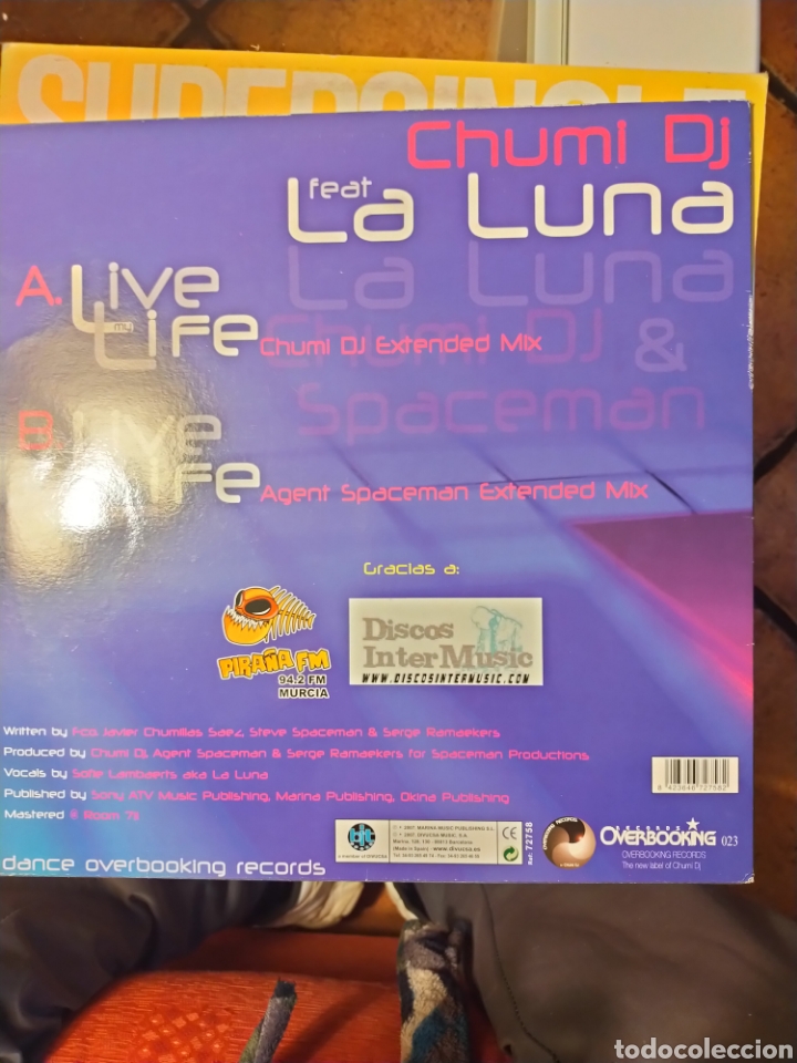 Discos de vinilo: Disco vinilo Chumi dj feat la luna - Foto 2