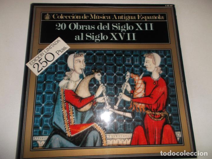 Disques de vinyle: 20 Obras Del Siglo XII Al Siglo XVII EDICION PROMOCIONAL CON DOBLE PORTADA