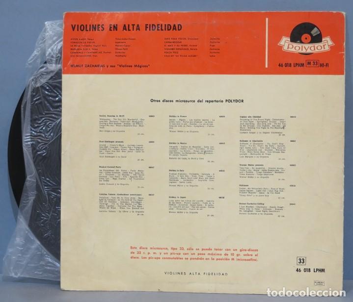 Discos de vinilo: LP. HELMUT ZACHARIAS Y SUS VIOLINES MAGICOS - Foto 2