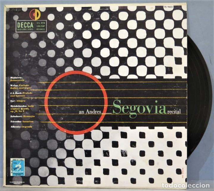 Discos de vinilo: LP. ANDRES SEGOVIA. RECITAL - Foto 1