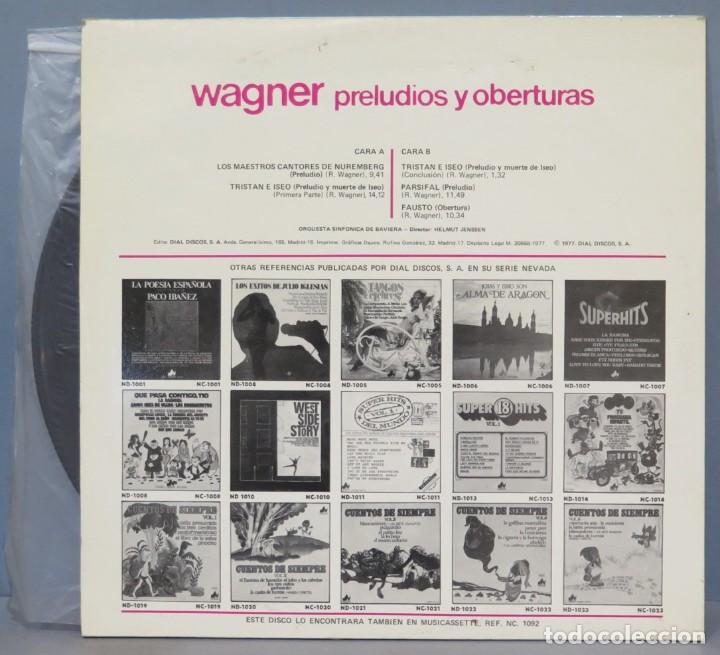 Discos de vinilo: WAGNER. PRELUDIOS Y OBERTURAS - Foto 2
