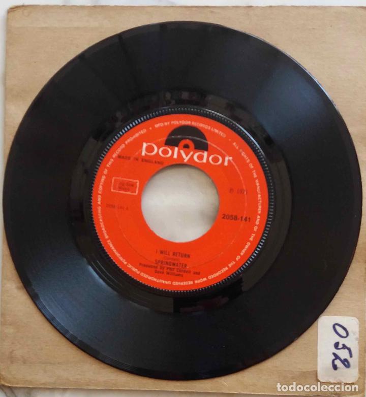 Discos de vinilo: SPRINGWATER. I WILL RETURN / STONE CROSS. SINGLE UK - Foto 1