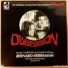 Discos de vinilo: OBSESSION (FASCINACIÓN) BERNARD HERRMANN RE-EDICIÓN DECCA 1988 IMPECABLE, CASI NUEVO!!!. Lote 247042875