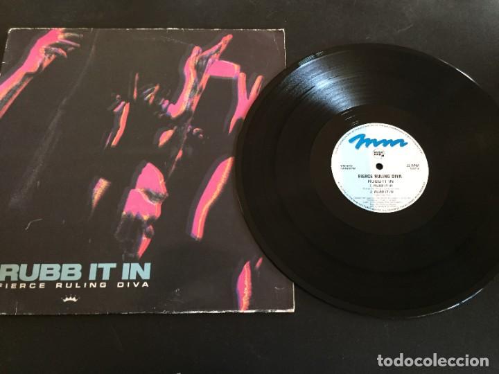 Discos de vinilo: Fierce Ruling Diva &lrm;&ndash; Rubb It In - 12&rdquo; original B&eacute;lgica - Foto 1