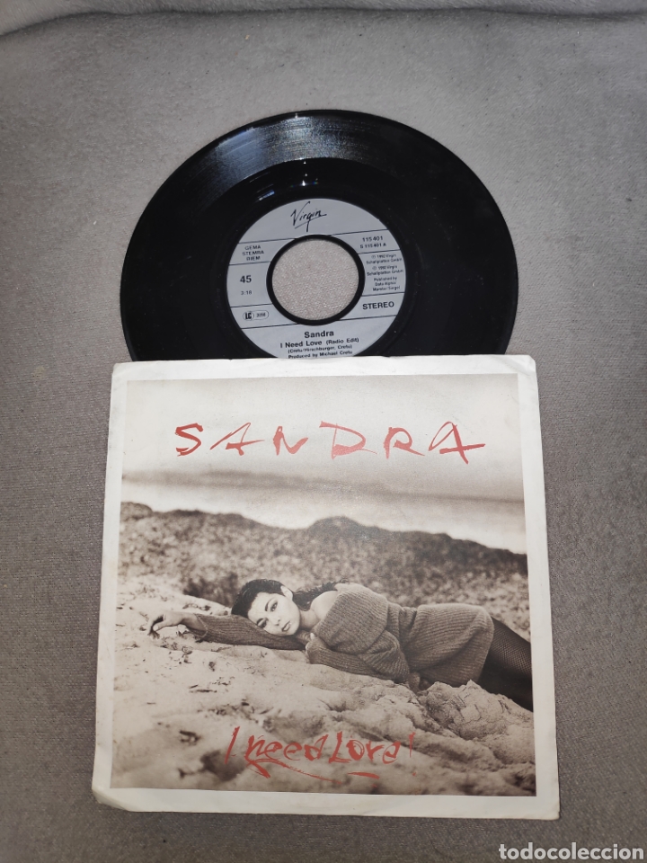 Discos de vinilo: Vinilo single - Sandra - I need love - 7 - Foto 1