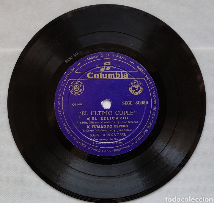 Discos de vinilo: SARITA MONTIEL - Foto 3