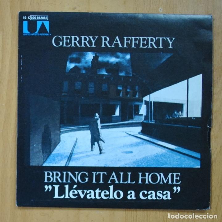 Discos de vinilo: GERRY RAFFERTY - BRING IT ALL HOME / IN TRANSIT - SINGLE - Foto 1