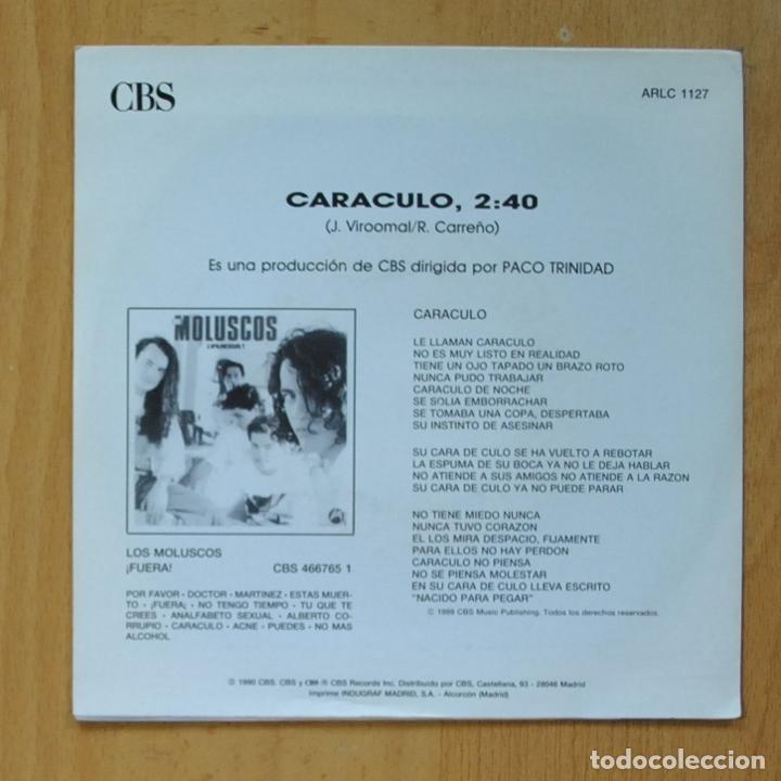 Discos de vinilo: LOS MOLUSCOS - CARACULO - SINGLE - Foto 2