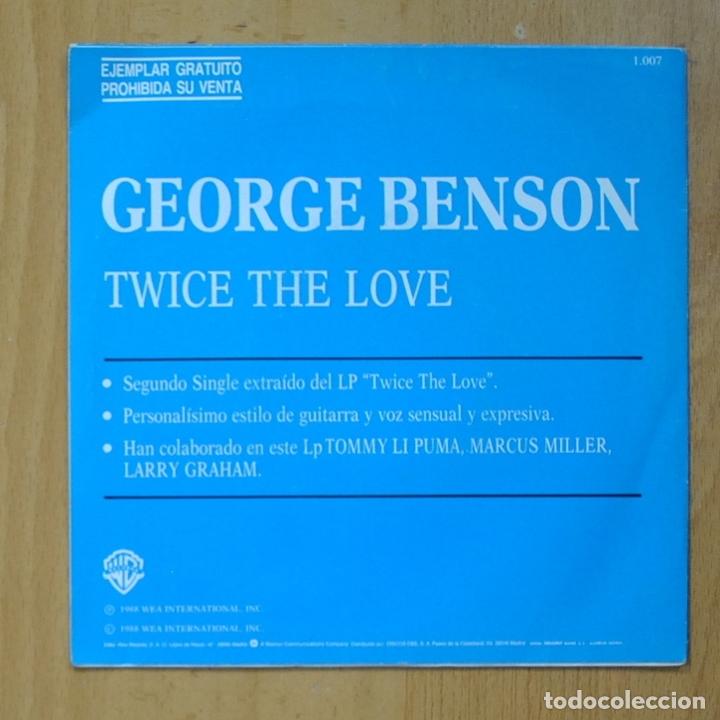 Discos de vinilo: GEORGE BENSON - TWICE THE LOVE - SINGLE - Foto 2