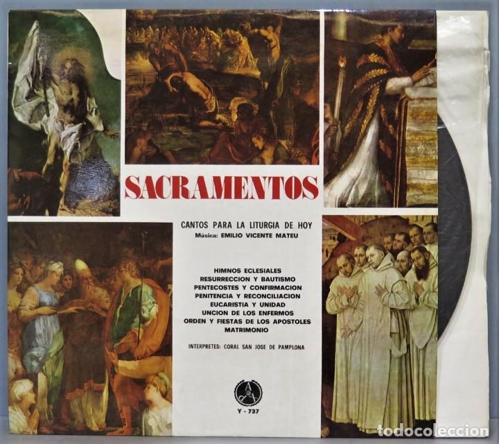 Discos de vinil: LP. SACRAMENTOS. CANTOS PARA LA LITURGIA