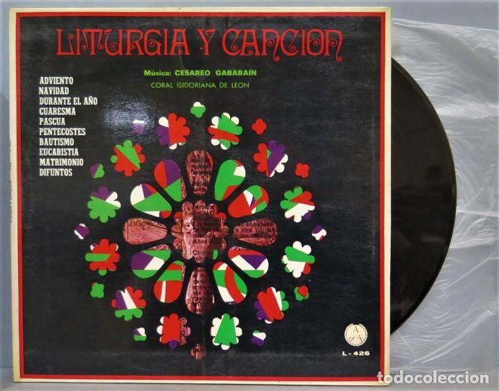Discos de vinilo: LP. LITURGIA Y CANCION. GABARAIN - Foto 1