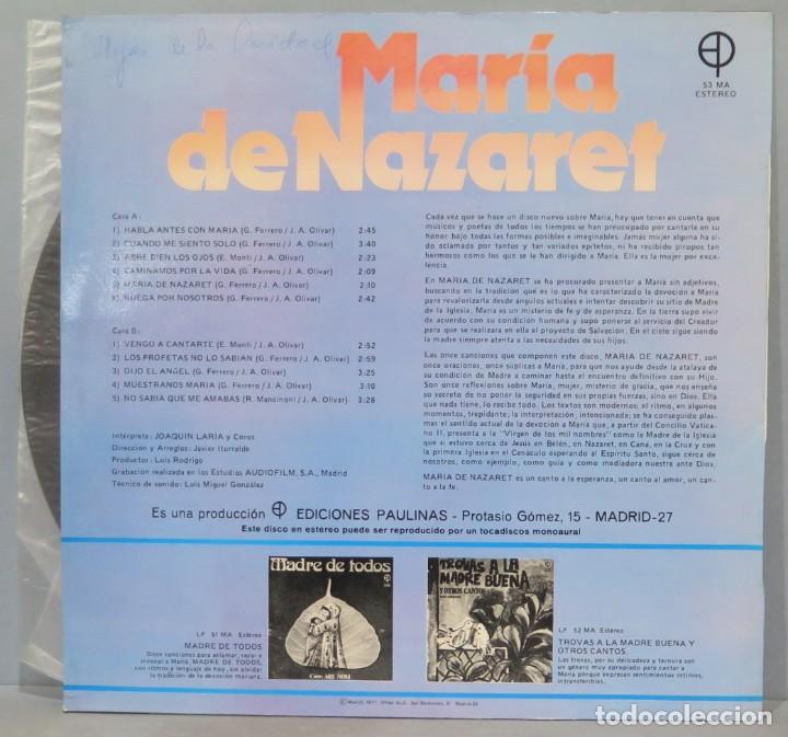 Discos de vinilo: LP. MARIA DE NAZARET - Foto 2
