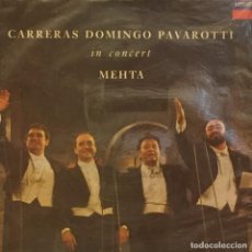 Discos de vinilo: LP ARGENTINO EN DIRECTO DE LOS TRES TENORES AÑO 1990. Lote 247239570
