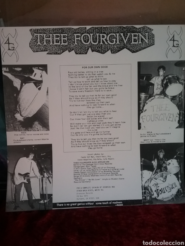 Discos de vinilo: The FOURGIVEN 1987 Dionysus Records . Rich Coffee - Foto 3