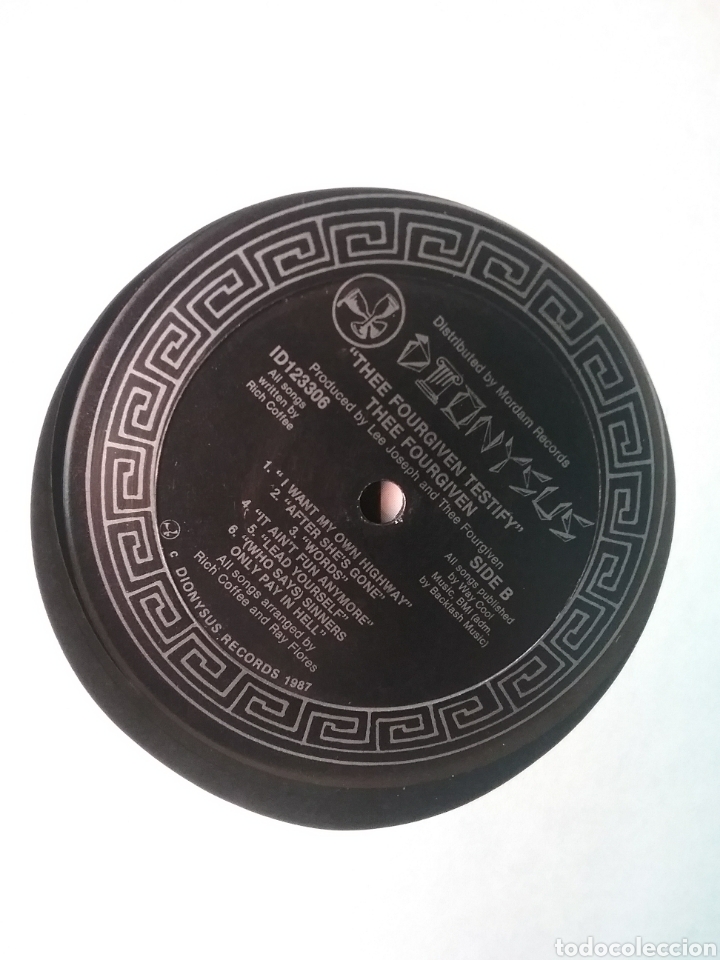 Discos de vinilo: The FOURGIVEN 1987 Dionysus Records . Rich Coffee - Foto 5