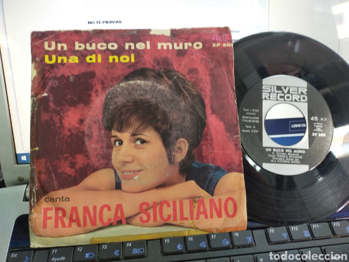 Discos de vinilo: Franca siciliano single un buco nel muro Italia