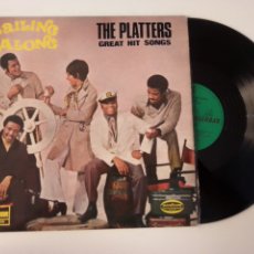 Discos de vinilo: THE PLATTERS LP GREAT HIT SONGS SAILING ALONG 1973 L15225 VG MUY RARO. Lote 247372695