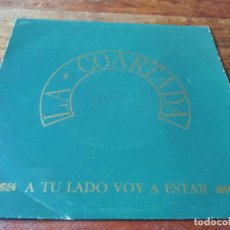 Discos de vinilo: LA COARTADA - A TU LADO VOY A ESTAR, NOCHE SIN FIN - SINGLE ORIGINAL DRO 1991. Lote 247408840