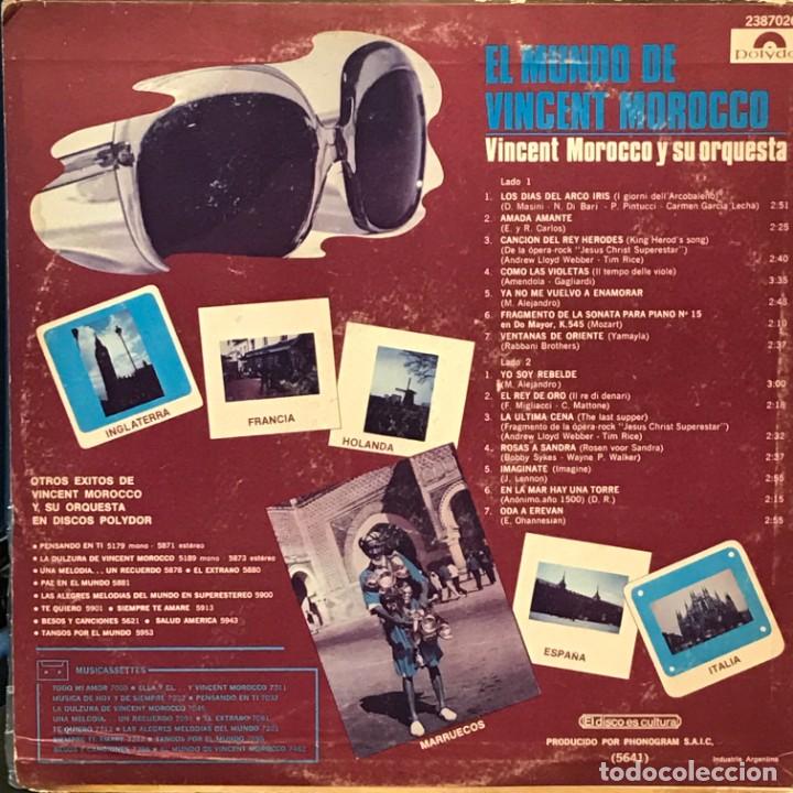 Discos de vinilo: LP de Vincent Morocco y su Orquesta a&ntilde;o 1972 - Foto 2