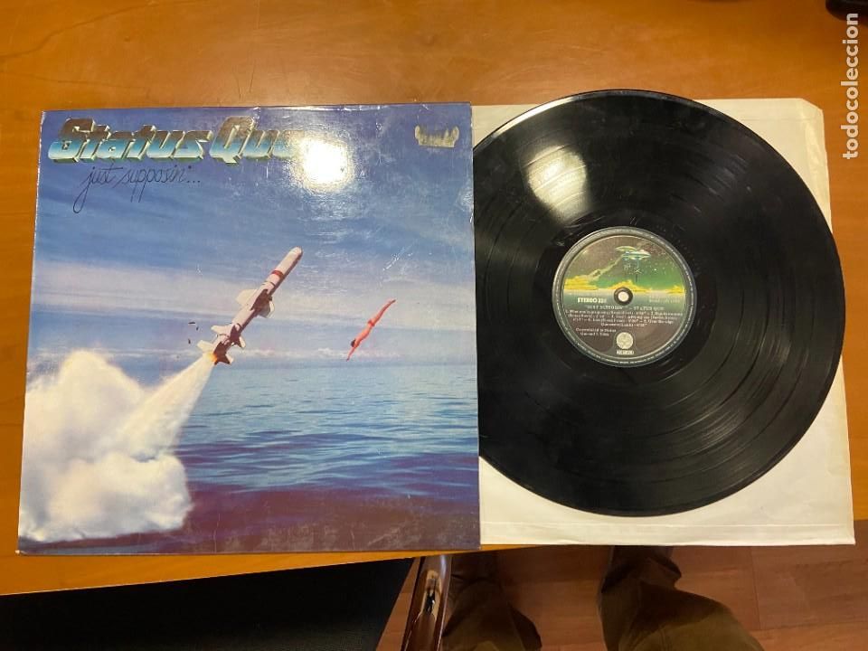 Discos de vinilo: STATUS QUO JUST SUPPOSIN CORRECTO - Foto 1