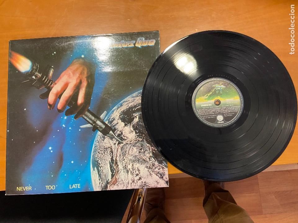 Discos de vinilo: STATUS QUO NEVER TOO LATE CORRECTO - Foto 1