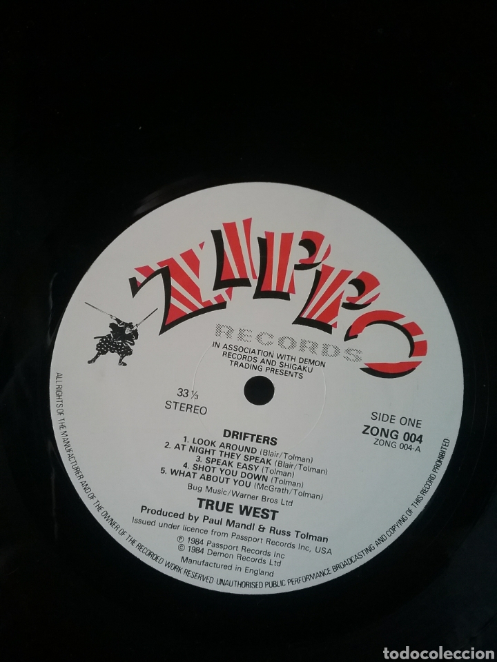 Discos de vinilo: TRUE WEST 1984 ZIPPO Records - Foto 5
