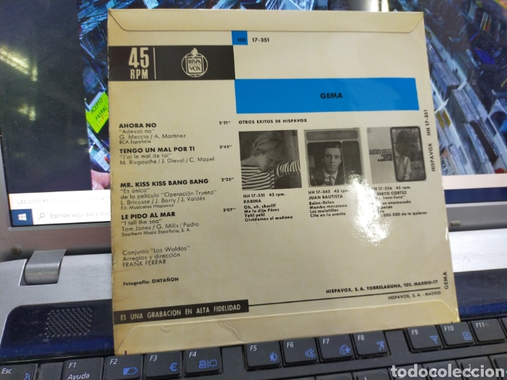Discos de vinilo: Gema EP ahora no + 3 1966 /2 - Foto 2