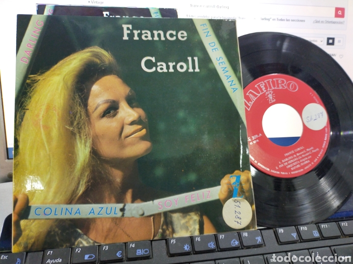 Disques de vinyle: France caroll EP darling + 3 Espa&ntilde;a 1962