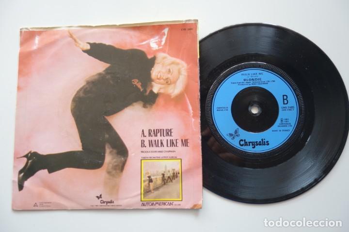 Discos de vinilo: BLONDIE: Rapture. Single vinilo 7&rdquo; Original UK - Foto 2