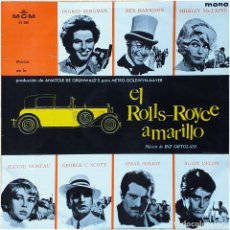 Discos de vinilo: RIZ ORTOLANI, KATYNA RANIERI - EL ROLLS-ROYCE AMARILLO - LP SPAIN 1965 - MGM 65500. Lote 284592613